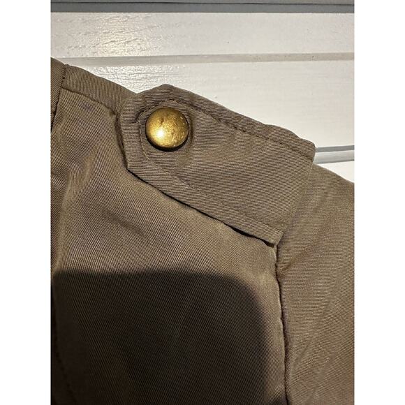 Anthropologie Daughters of the Liberation Bomber Jacket Size Xsmall Beige Army - Picture 5 of 12